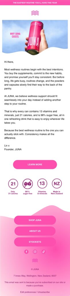 JUNA - Welcome Email Sequence - Why JUNA Exists