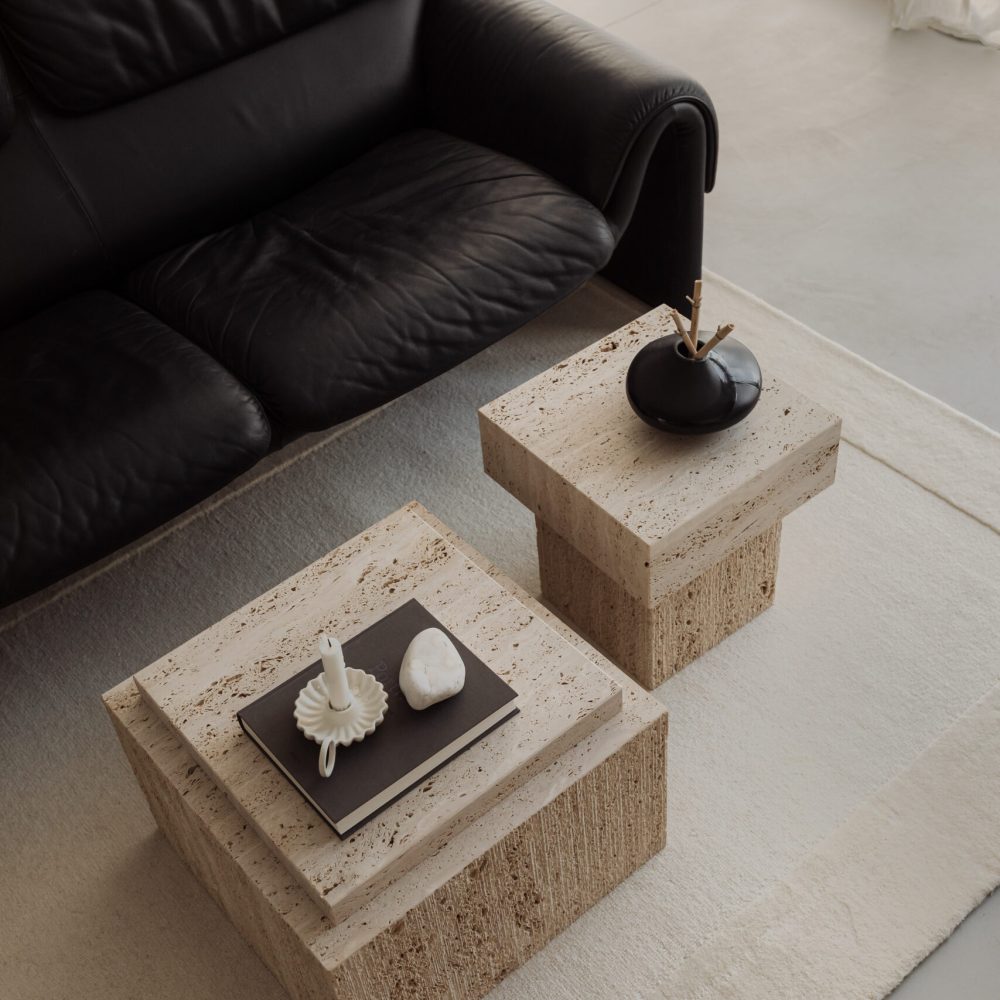 office couch and coffee table